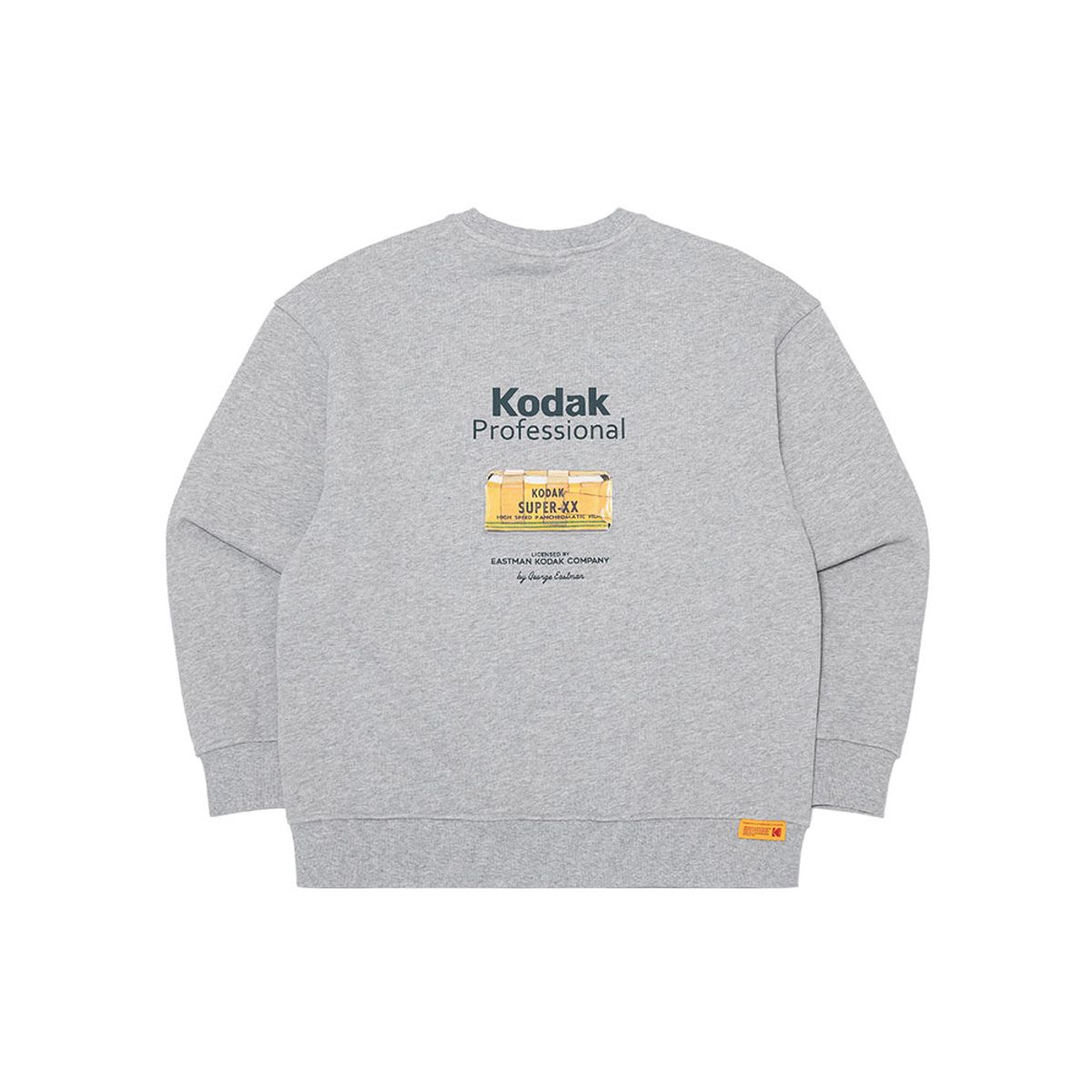 코닥(KODAK) 메일러 그래픽 맨투맨 MELANGE GREY