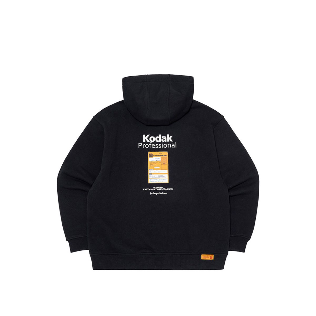 코닥(KODAK) 메일러 그래픽 후드티셔츠 BLACK