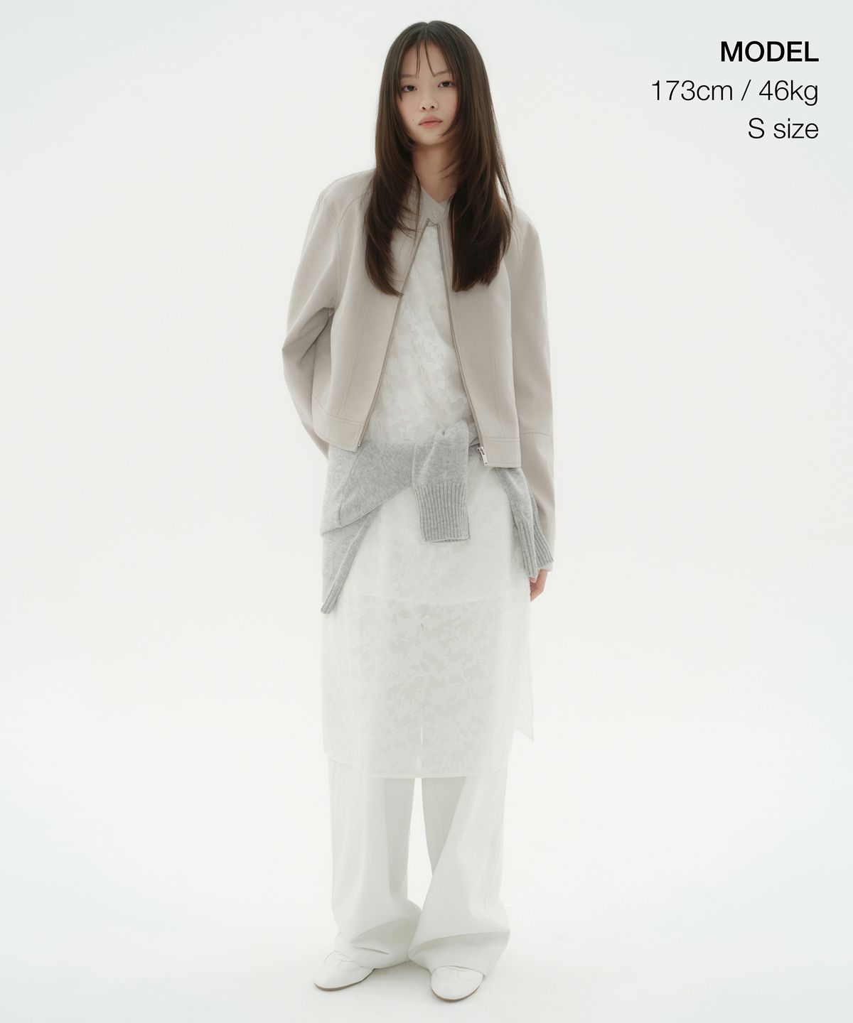 무신사 스탠다드 우먼(MUSINSA STANDARD WOMAN) 우먼즈 신세틱 스웨이드 레이서 재킷 [머쉬룸]