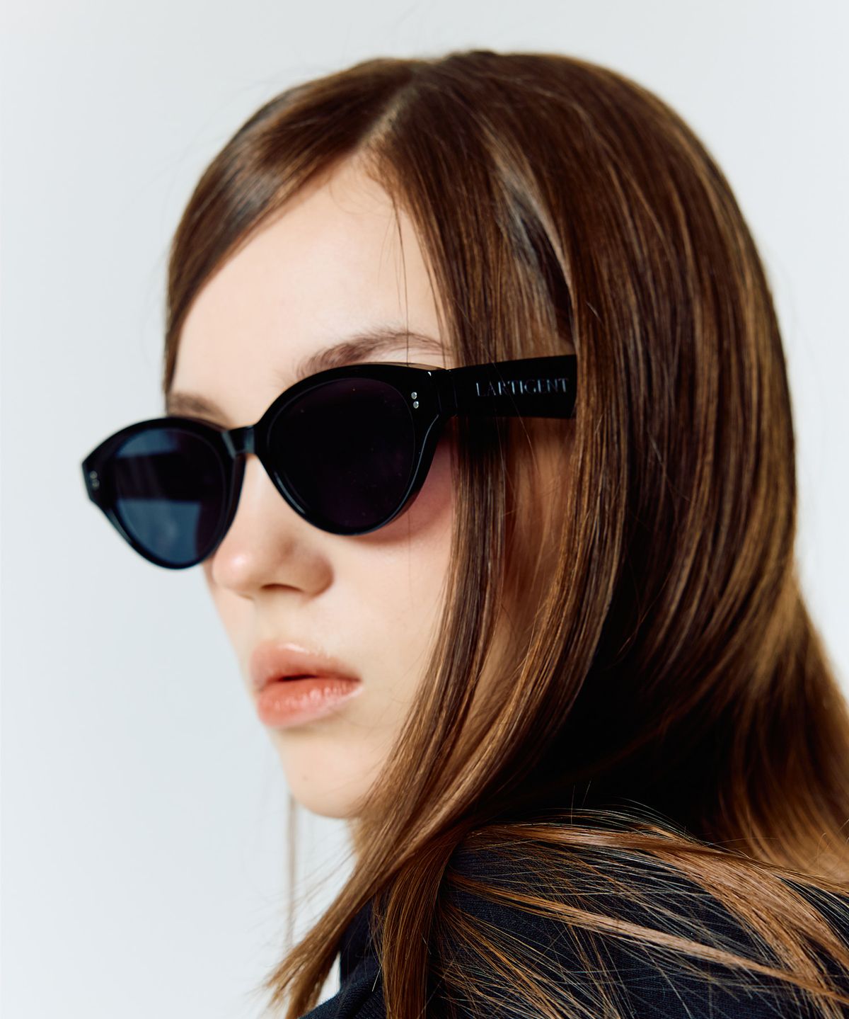 라티젠(LARTIGENT) [윤경 PICK] L15 ROUND SUNGLASSES(BLACK)