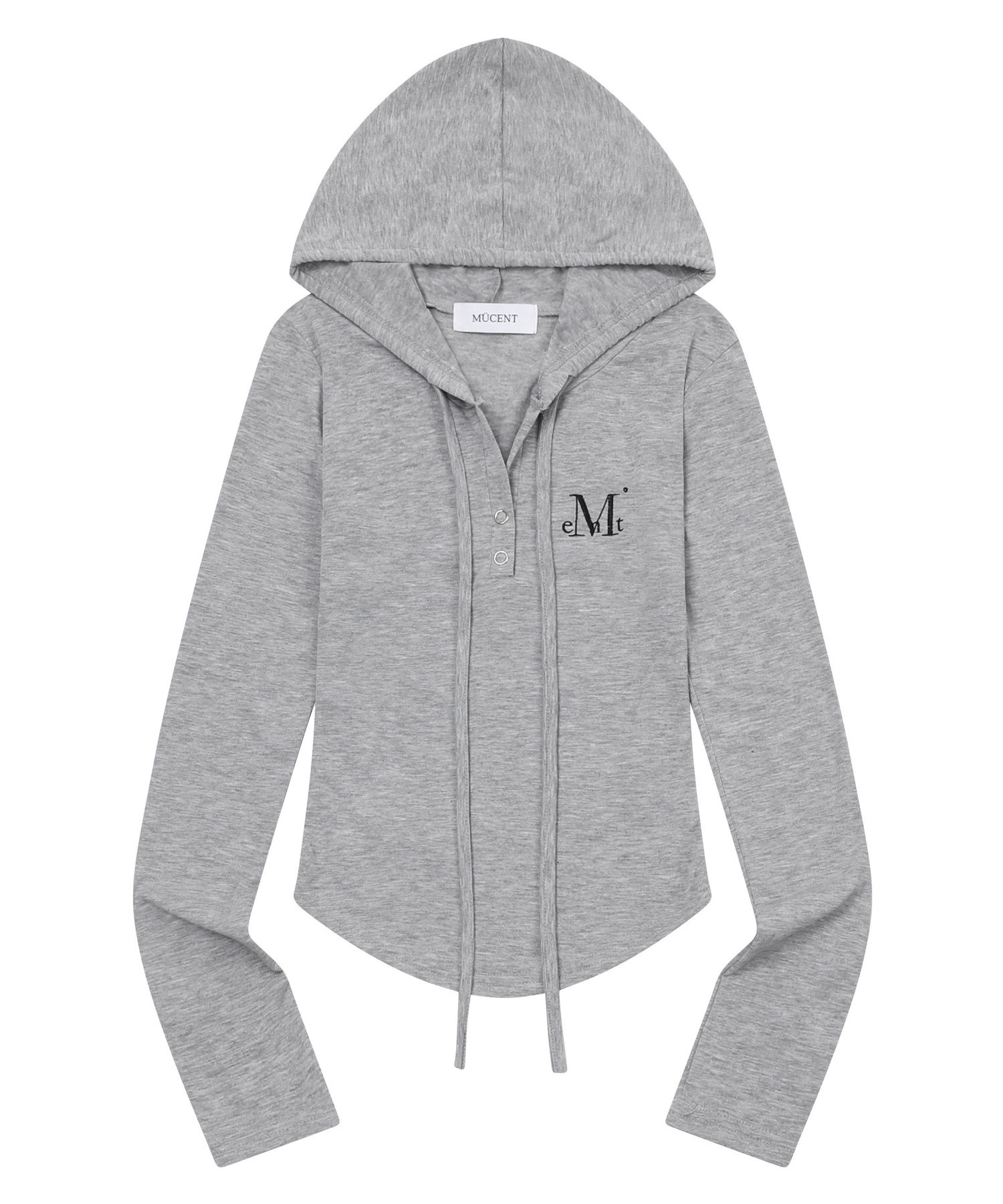 MUSINSA公式 | MUCENT Luen Signature Slim Hoodie (4 Colors)