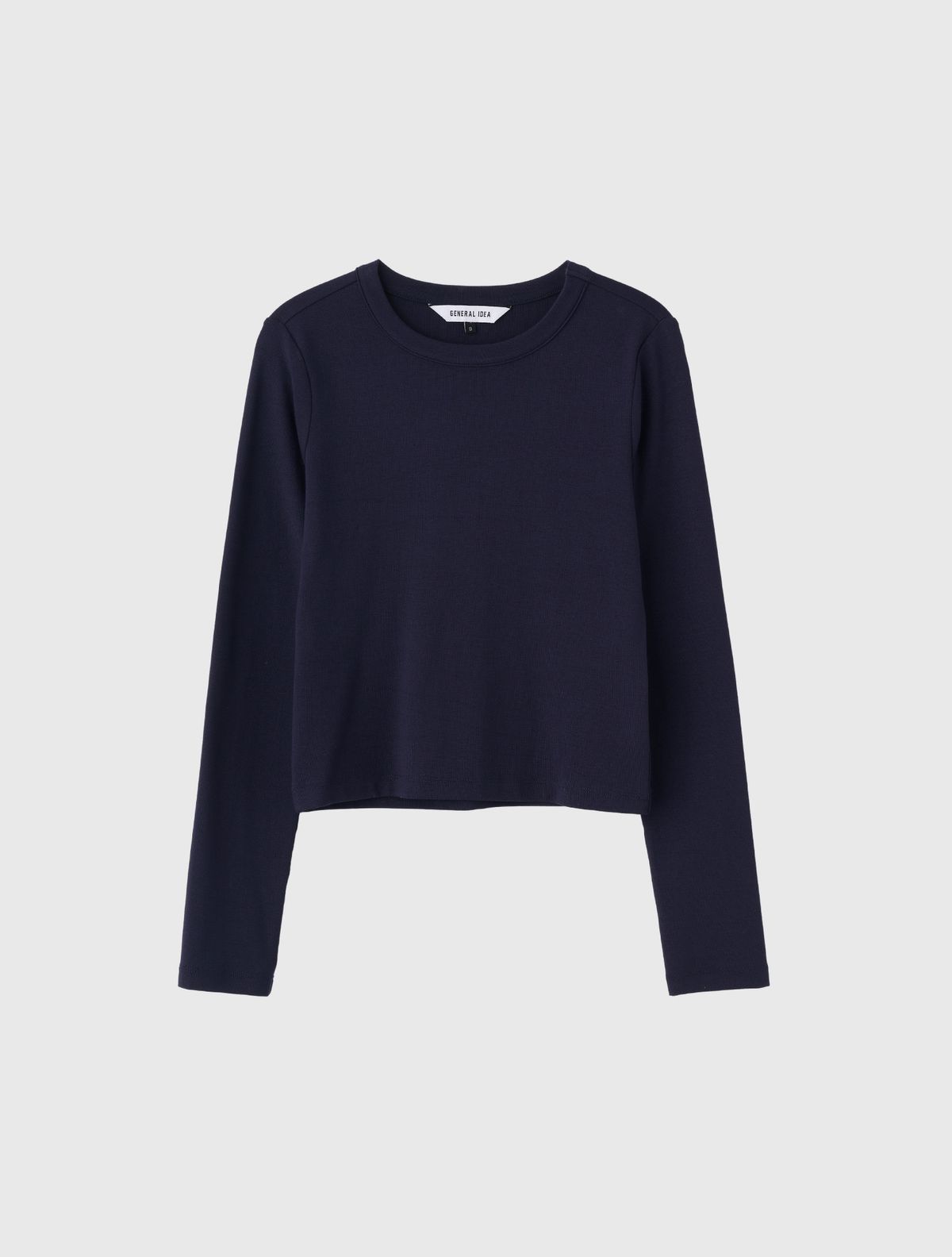 제너럴아이디어(GENERALIDEA) 슬림 크루넥 롱 슬리브 티 [NAVY] / WBE1L01502
