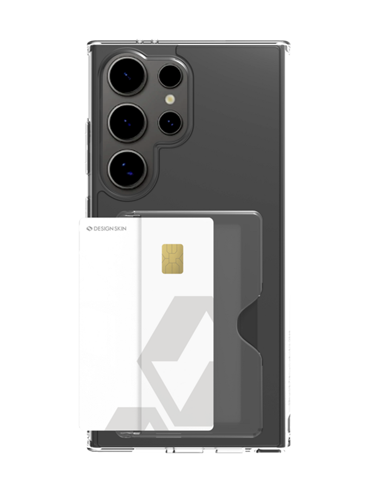 디자인스킨(DESIGNSKIN) 갤럭시S25/플러스/울트라 피닉스 범퍼 카드슬롯 케이스-올클리어