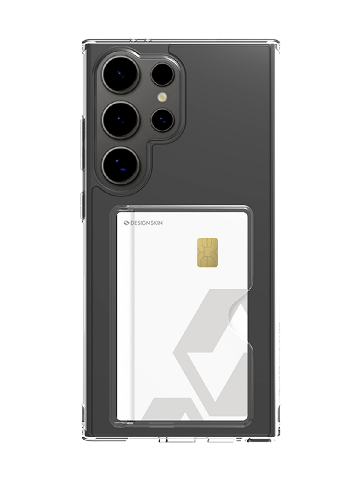 디자인스킨(DESIGNSKIN) 갤럭시S25/플러스/울트라 피닉스 범퍼 카드슬롯 케이스-올클리어