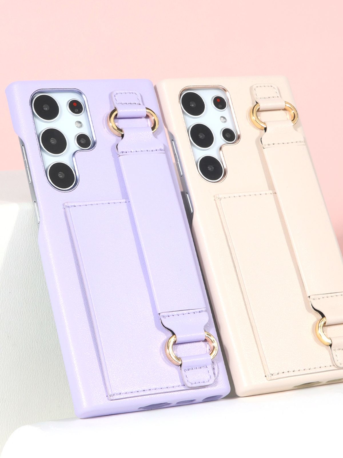 디자인스킨(DESIGNSKIN) 갤럭시S25울트라 밴딩 스트랩 풀커버 카드 케이스