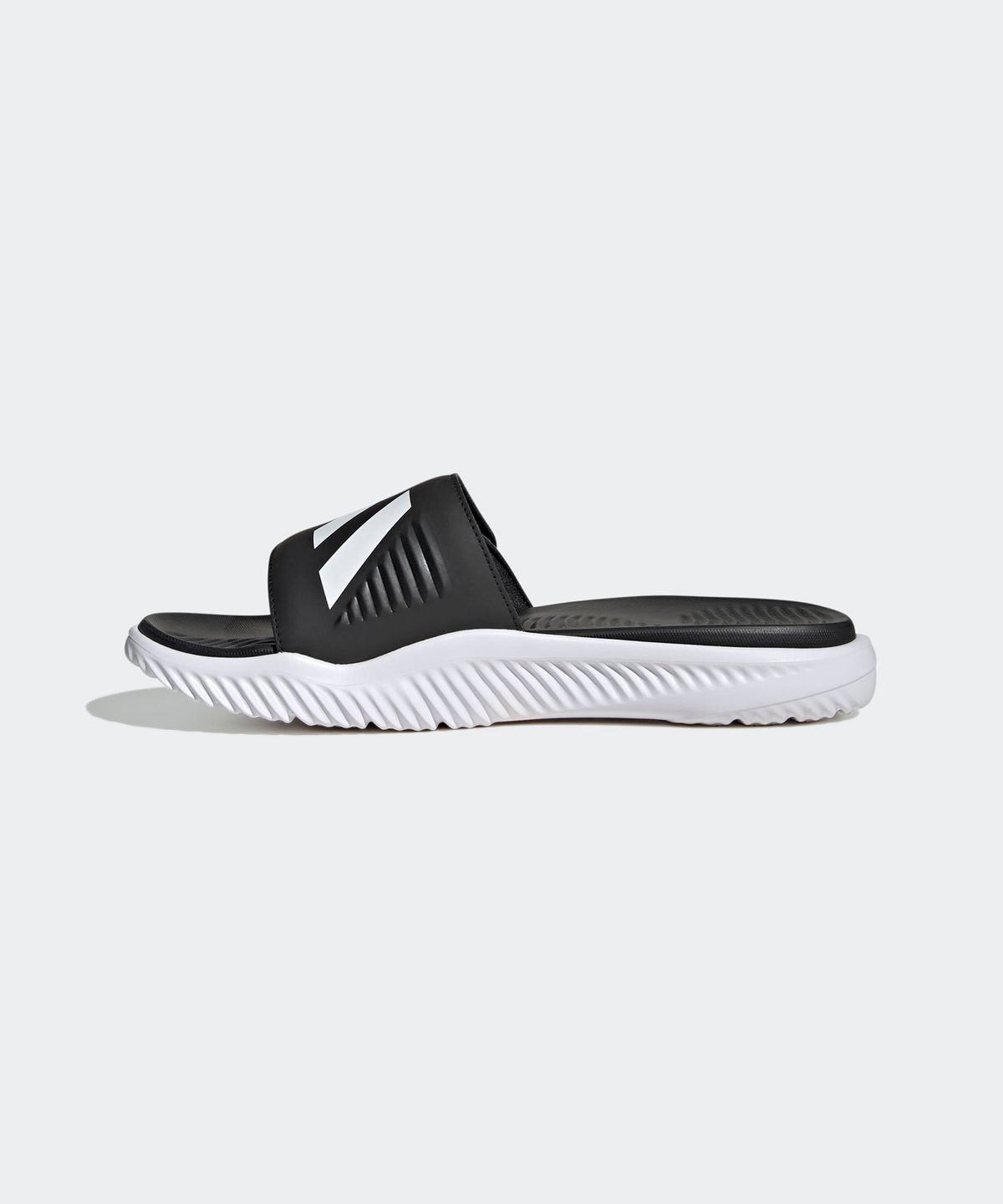 아디다스(ADIDAS) 알파리스폰스 1.0 슬라이드 - 블랙:화이트 / JP5437
