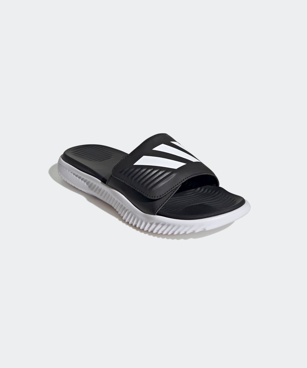 아디다스(ADIDAS) 알파리스폰스 1.0 슬라이드 - 블랙:화이트 / JP5437