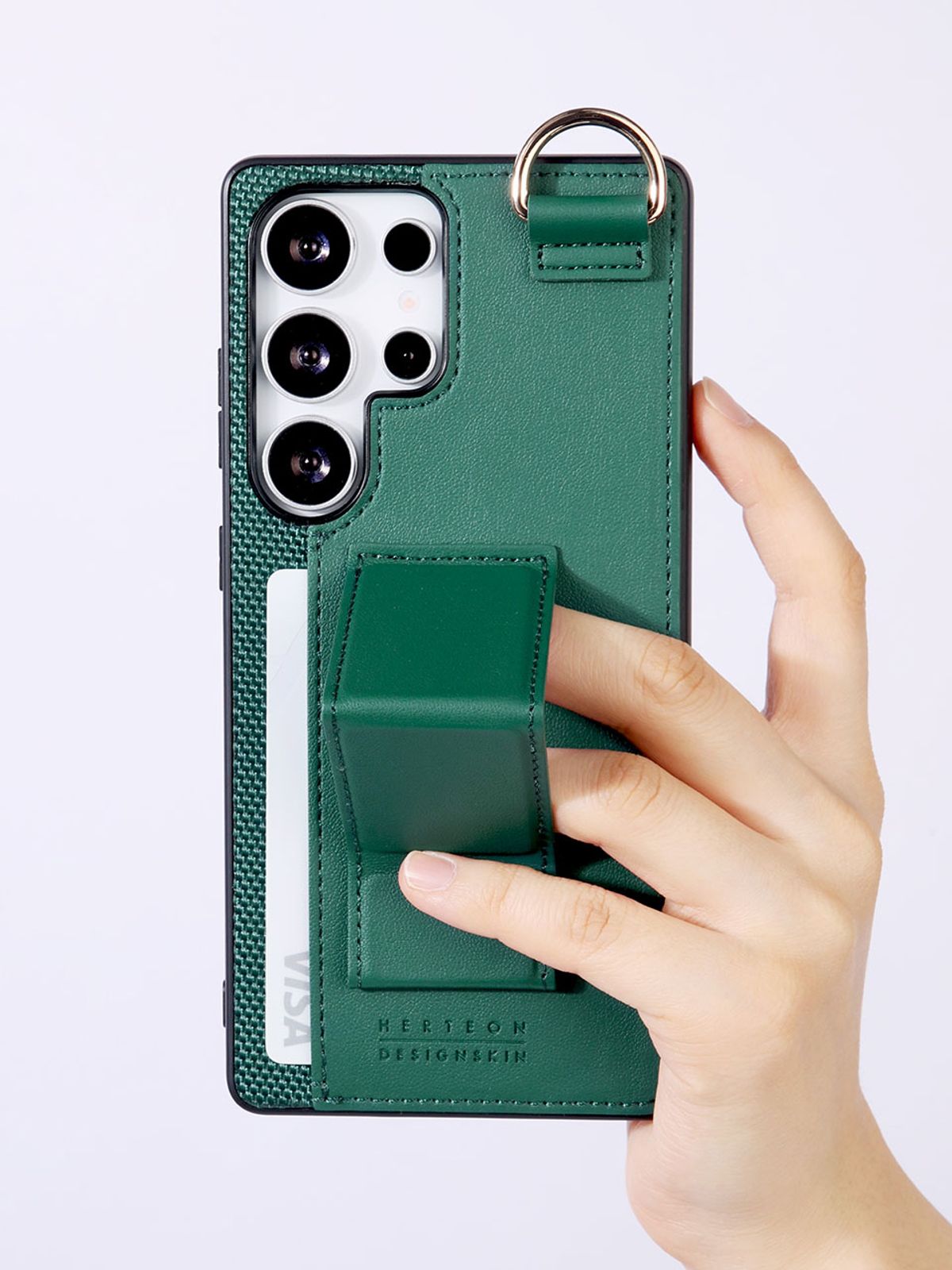 디자인스킨(DESIGNSKIN) 갤럭시S25/플러스/울트라 그립 스탠드 카드 케이스