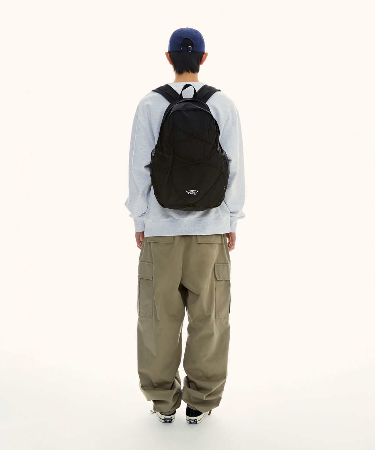 엘엠씨(LMC) OVAL GLOBE STRING BACKPACK black