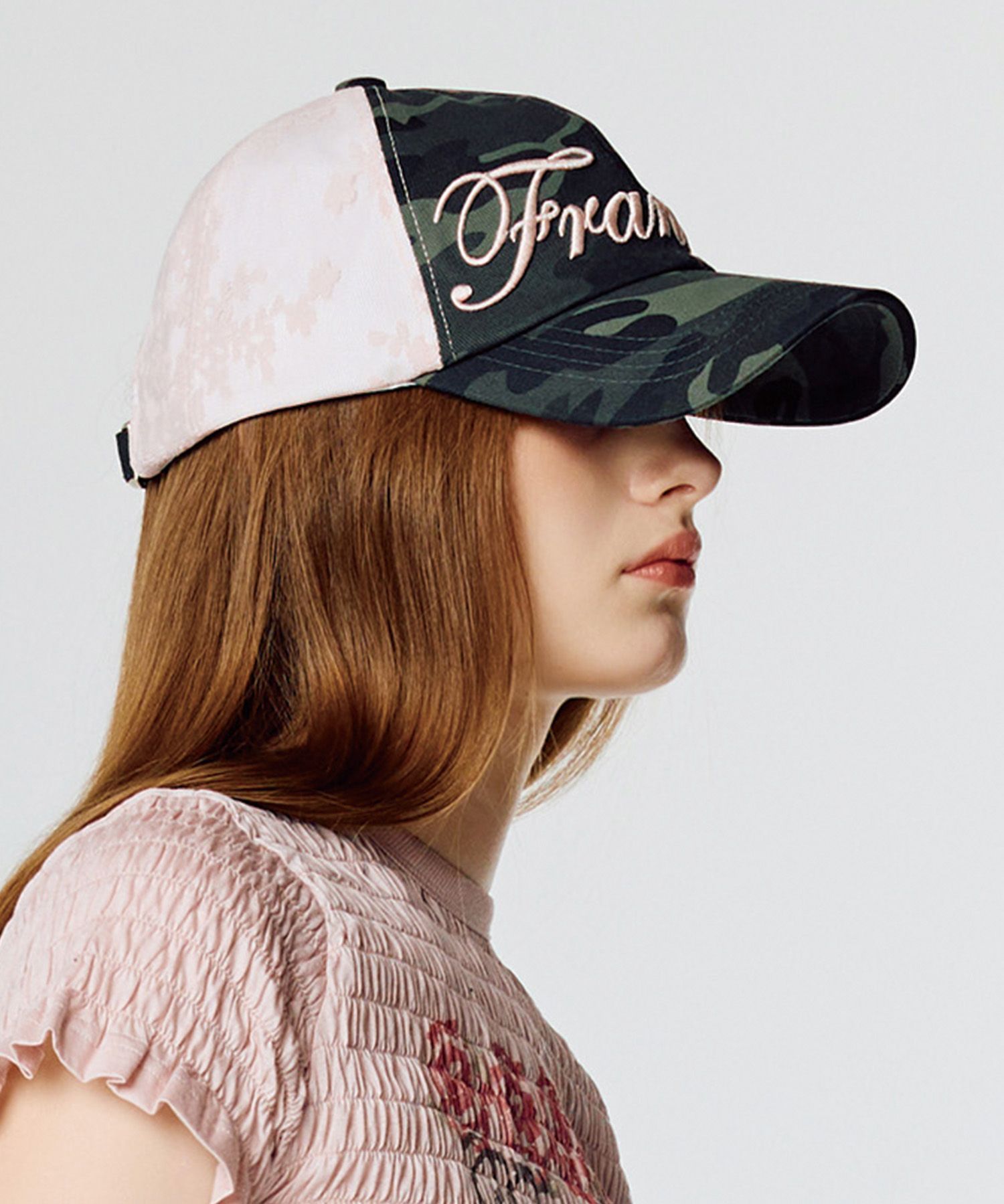 LARTIGENT ♥ L15 LACE CAMO BALL CAP /追跡付 MUSINSA公式 | LARTIGENT L15 LACE CAMO BALL CAP(PINK)