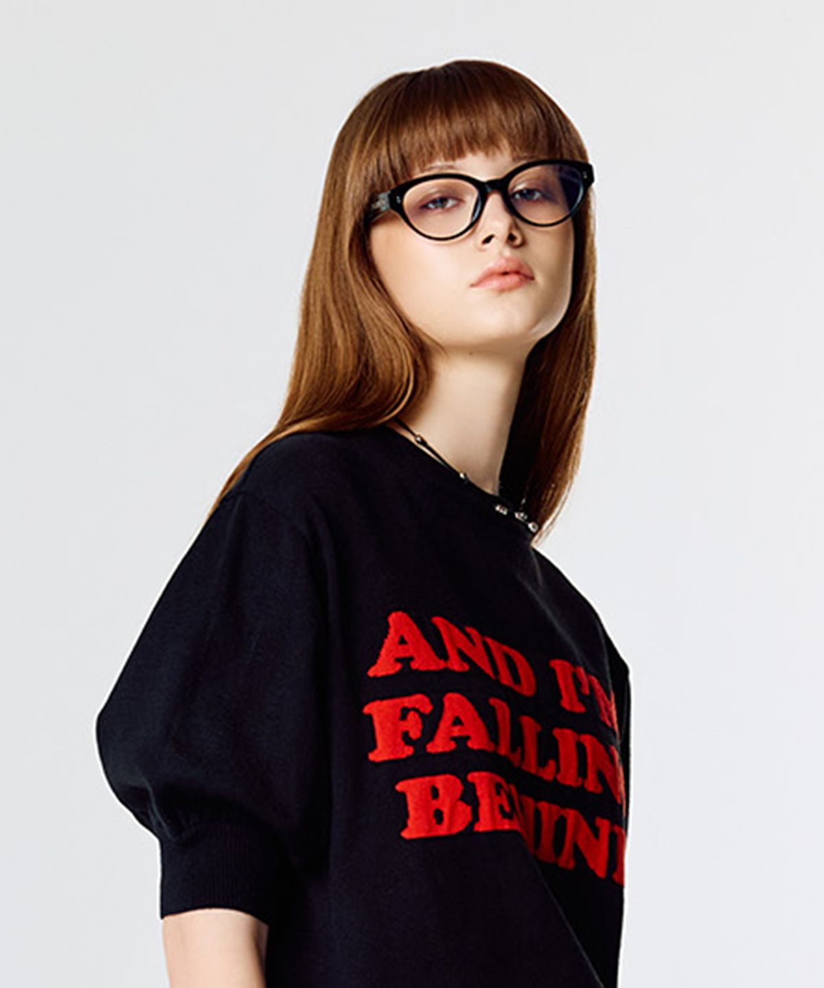 라티젠(LARTIGENT) L15 LETTERING KNIT(BLACK)