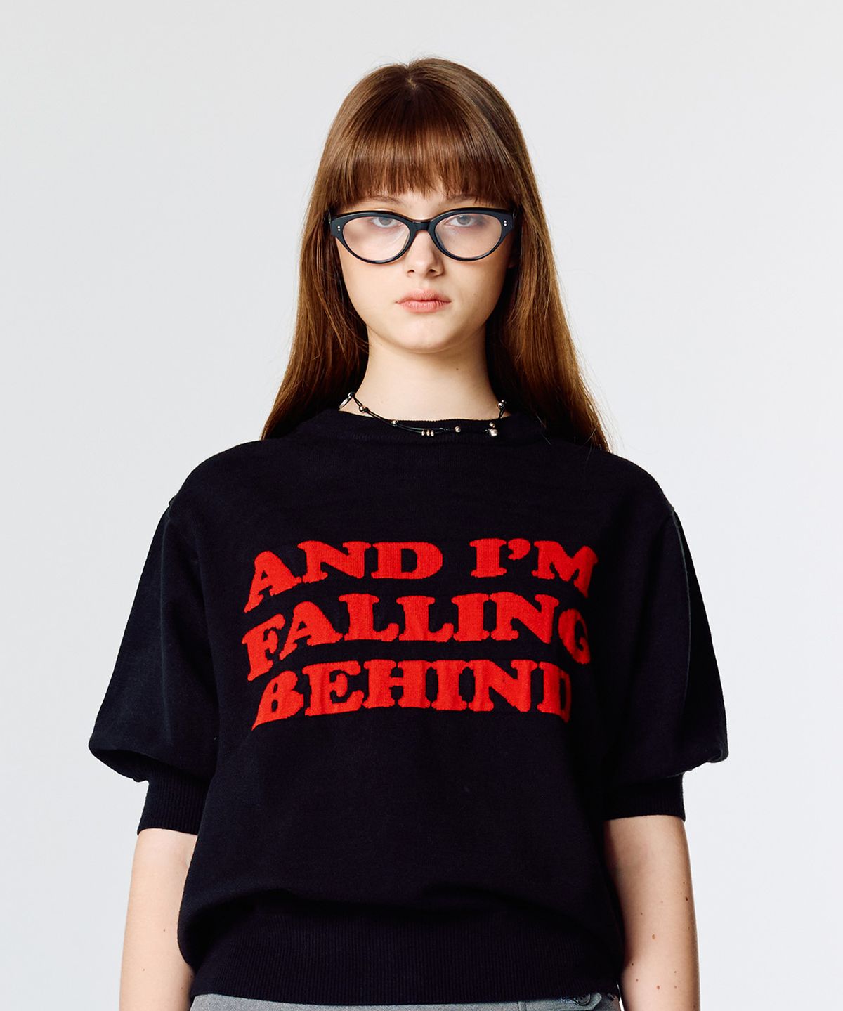 라티젠(LARTIGENT) L15 LETTERING KNIT(BLACK)