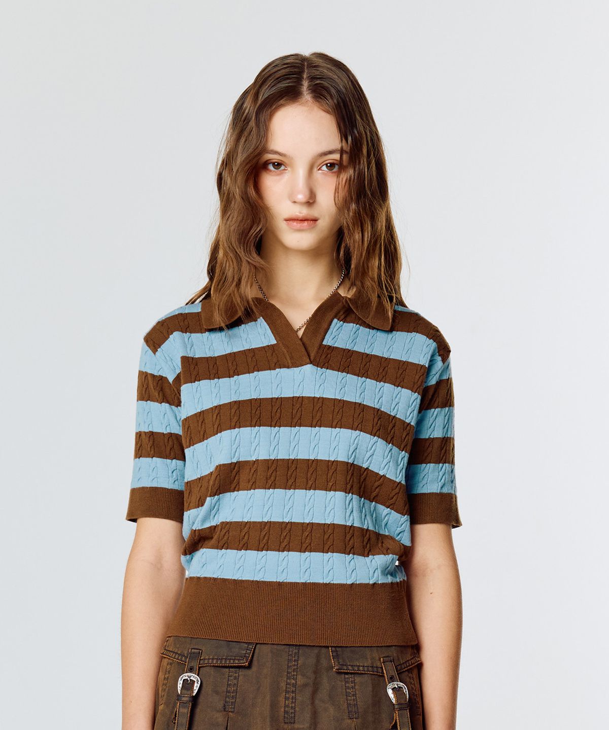 라티젠(LARTIGENT) L15 RUGBY KNIT(BROWN)