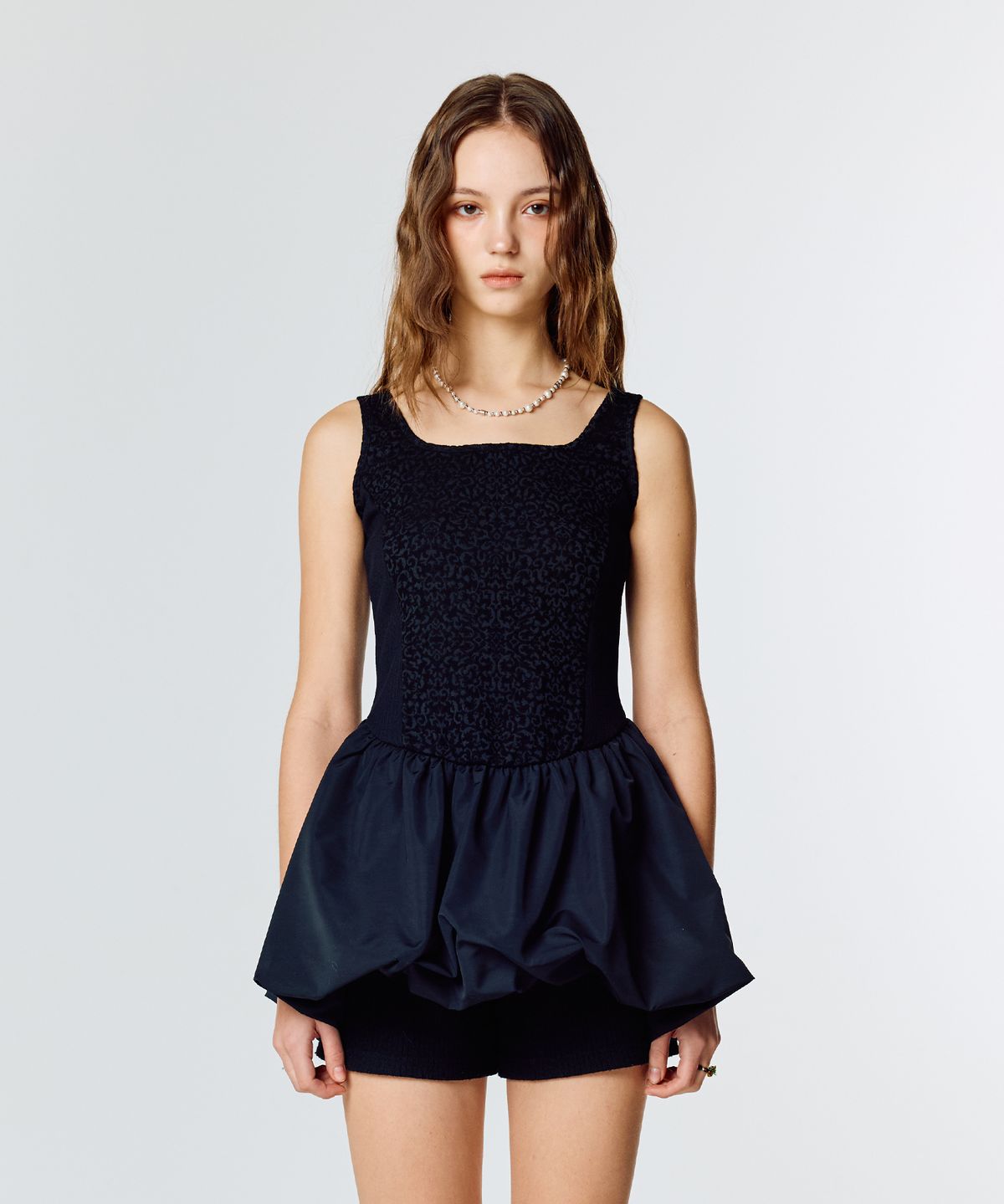 라티젠(LARTIGENT) L15 BALLOON ONE-PIECE(BLACK)