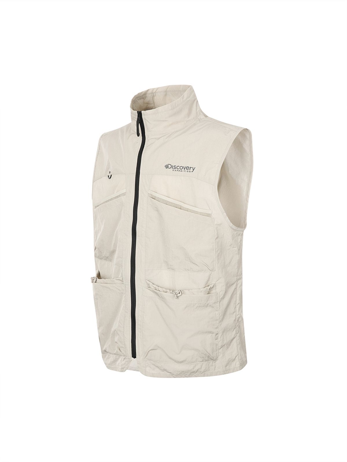 디스커버리 익스페디션(DISCOVERY EXPEDITION) 남성 경량 하이넥 베스트 (D.Skin Beige)