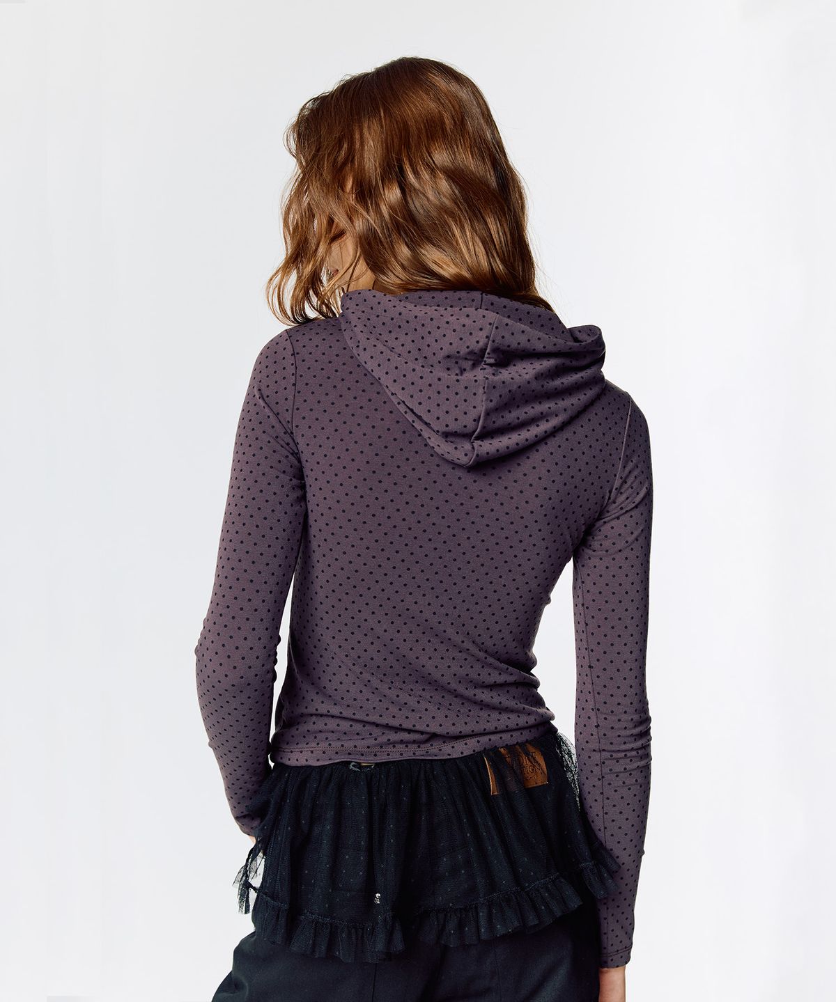 라티젠(LARTIGENT) L15 SLIM LONG HOOD TEE(DARK BROWN)