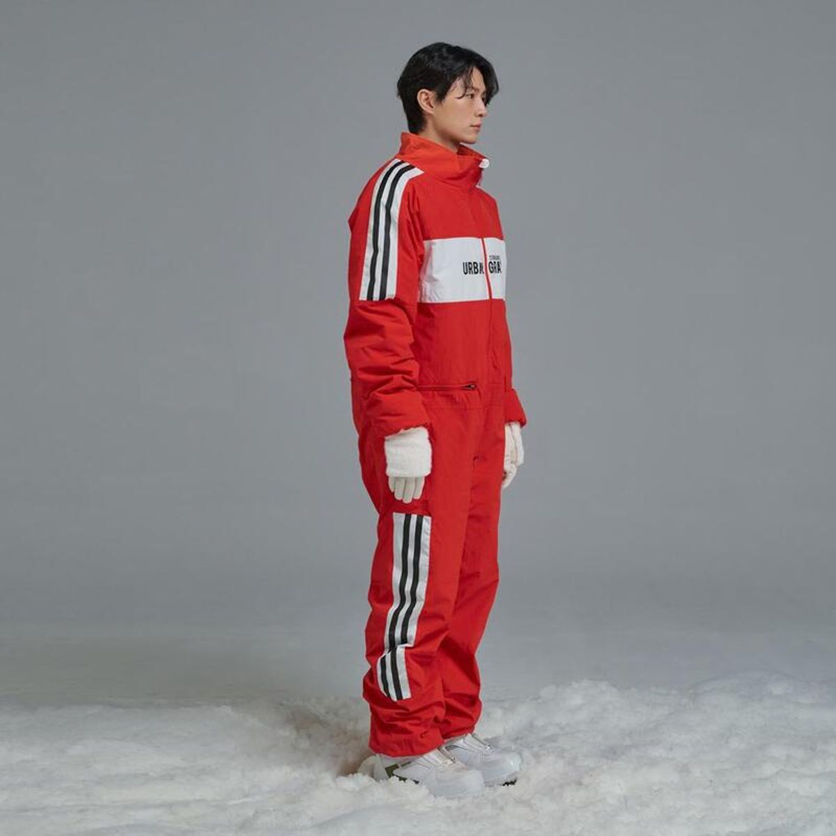 어반그레이(URBANGRAY) 보드복 커플 점프수트 ORANGE RED