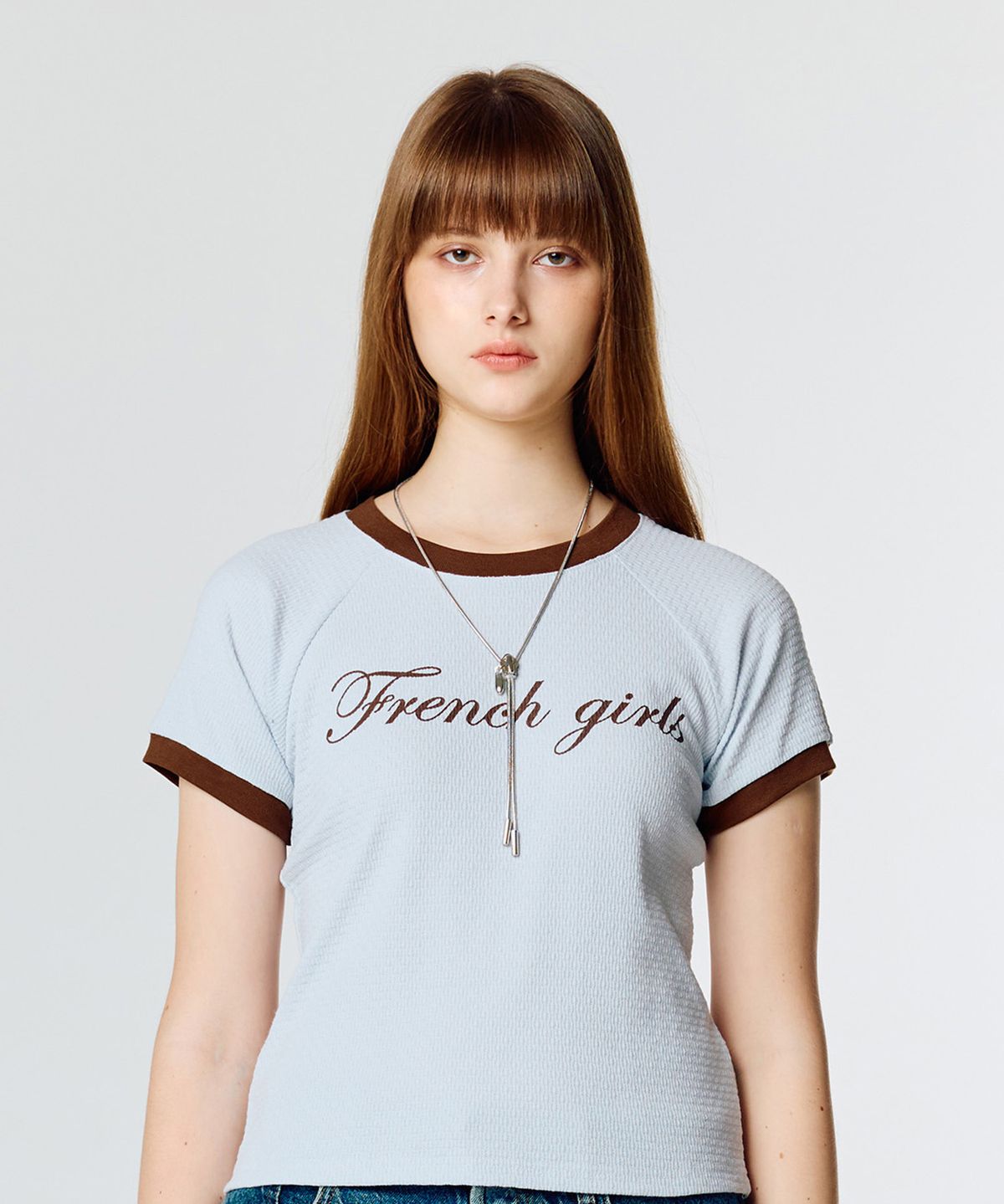 라티젠(LARTIGENT) L15 RINGER T-SHIRT(SKY BLUE)