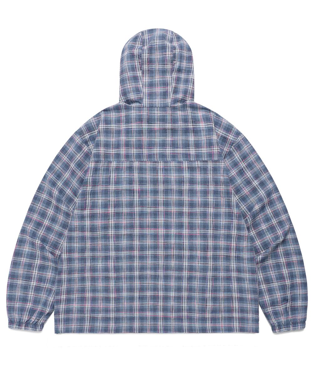 ◆25SS CAVISH HOODED CHECK WIND BREAKER/2色◆ MUSINSA | CAVISH HOODED CHECK WIND BREAKER BLUE(CV2FSUB962A)