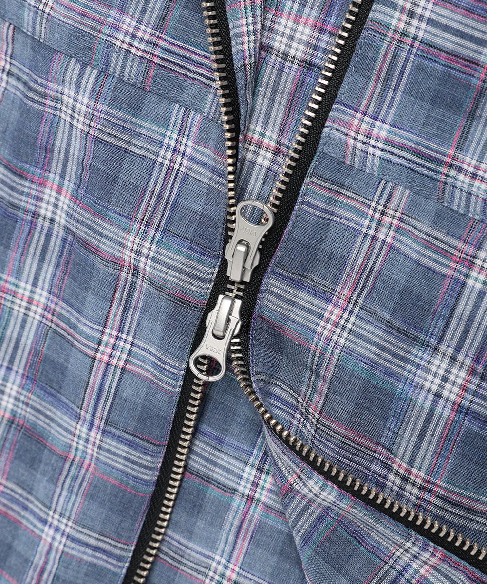 ◆25SS CAVISH HOODED CHECK WIND BREAKER/2色◆ MUSINSA | CAVISH HOODED CHECK WIND BREAKER BLUE(CV2FSUB962A)