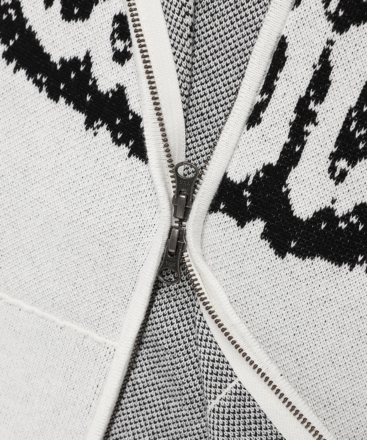 카비시(CAVISH) RUGGED KNIT ZIP UP HOODIE IVORY(CV2FSUK680A)