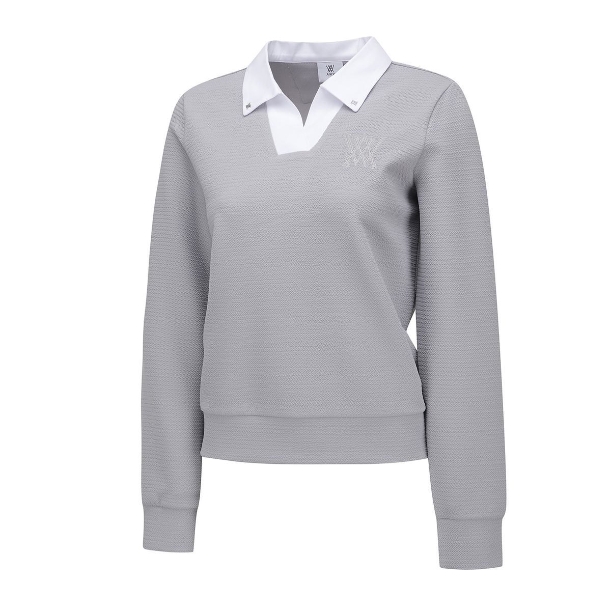 어뉴골프(ANEW GOLF) WOMEN SP COLLARED SWEATSHIRT_LG