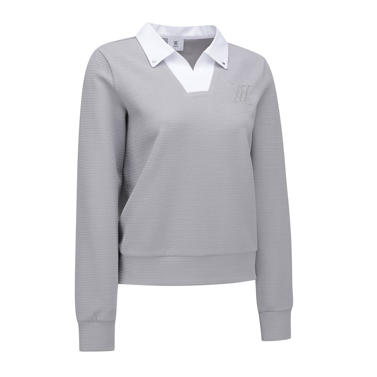 어뉴골프(ANEW GOLF) WOMEN SP COLLARED SWEATSHIRT_LG