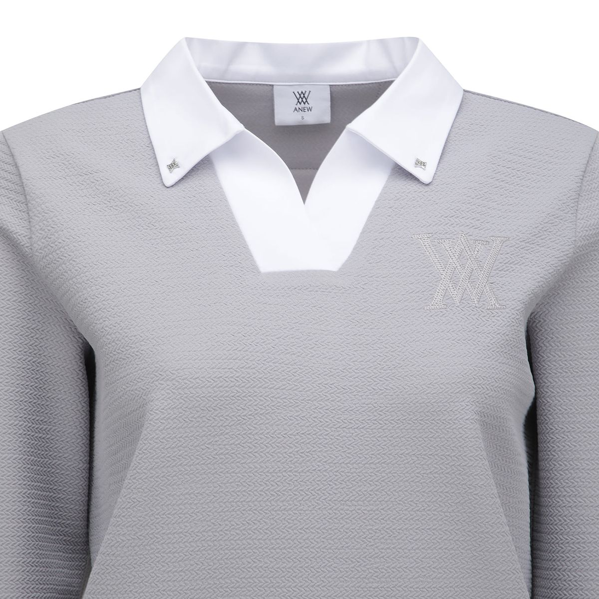 어뉴골프(ANEW GOLF) WOMEN SP COLLARED SWEATSHIRT_LG
