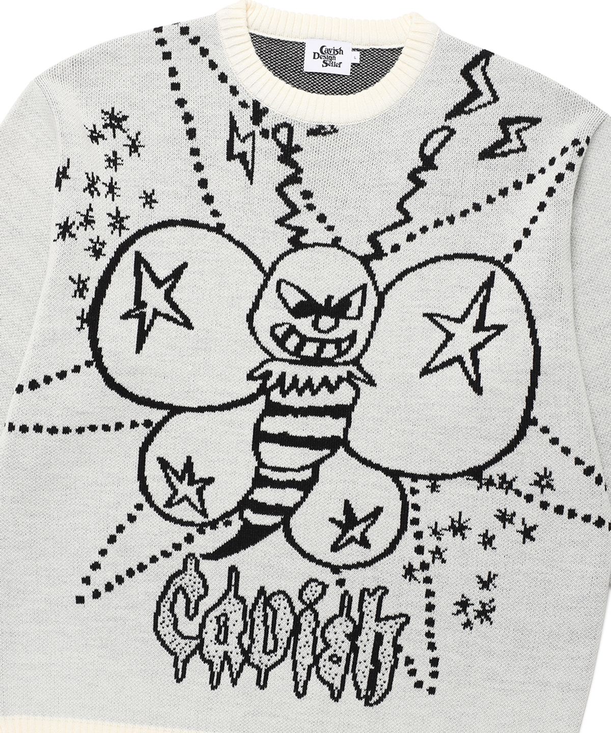 카비시(CAVISH) HONEY BEE KNIT SWEATER IVORY(CV2FSUK600A)