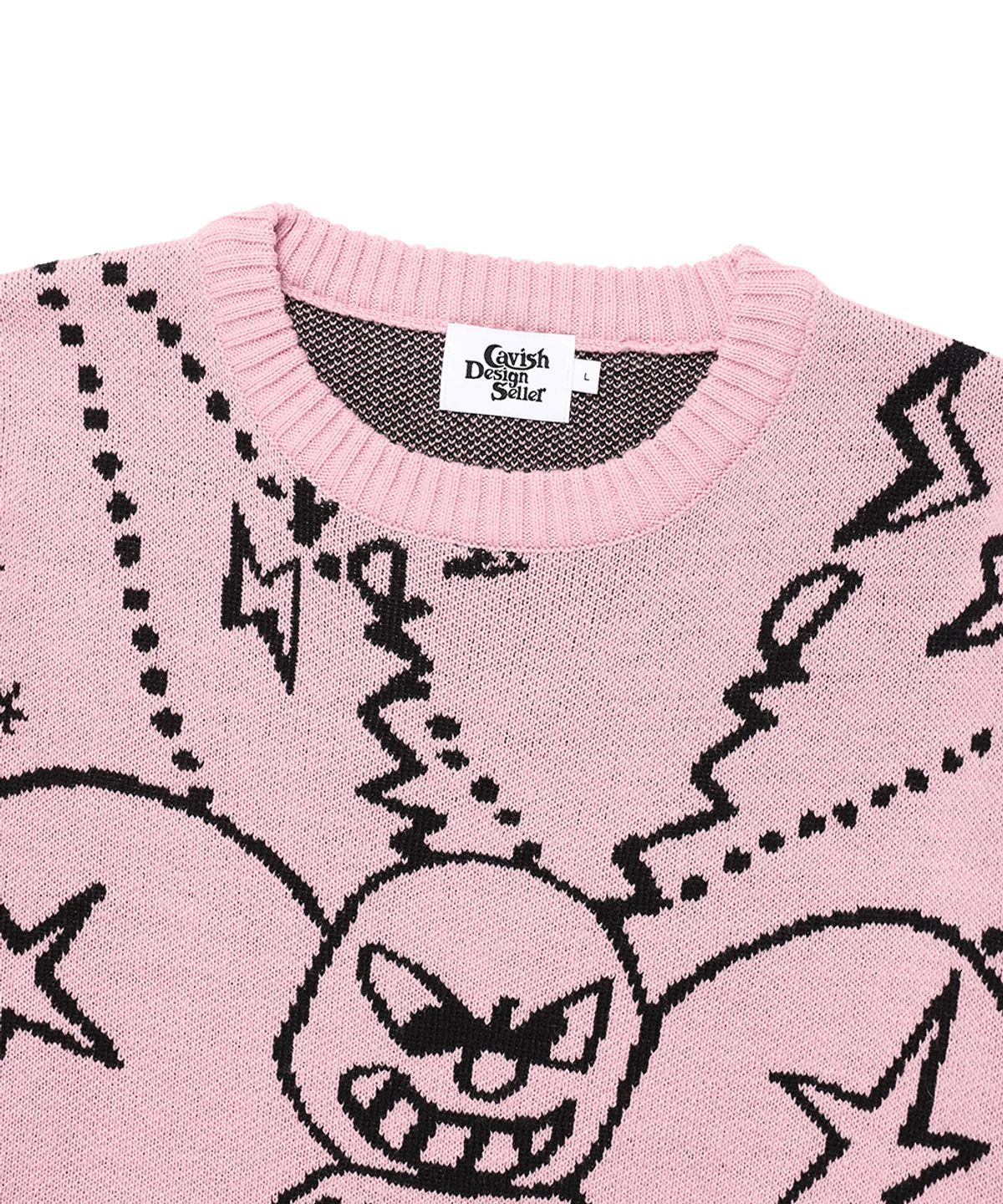 카비시(CAVISH) HONEY BEE KNIT SWEATER PINK(CV2FSUK600A)