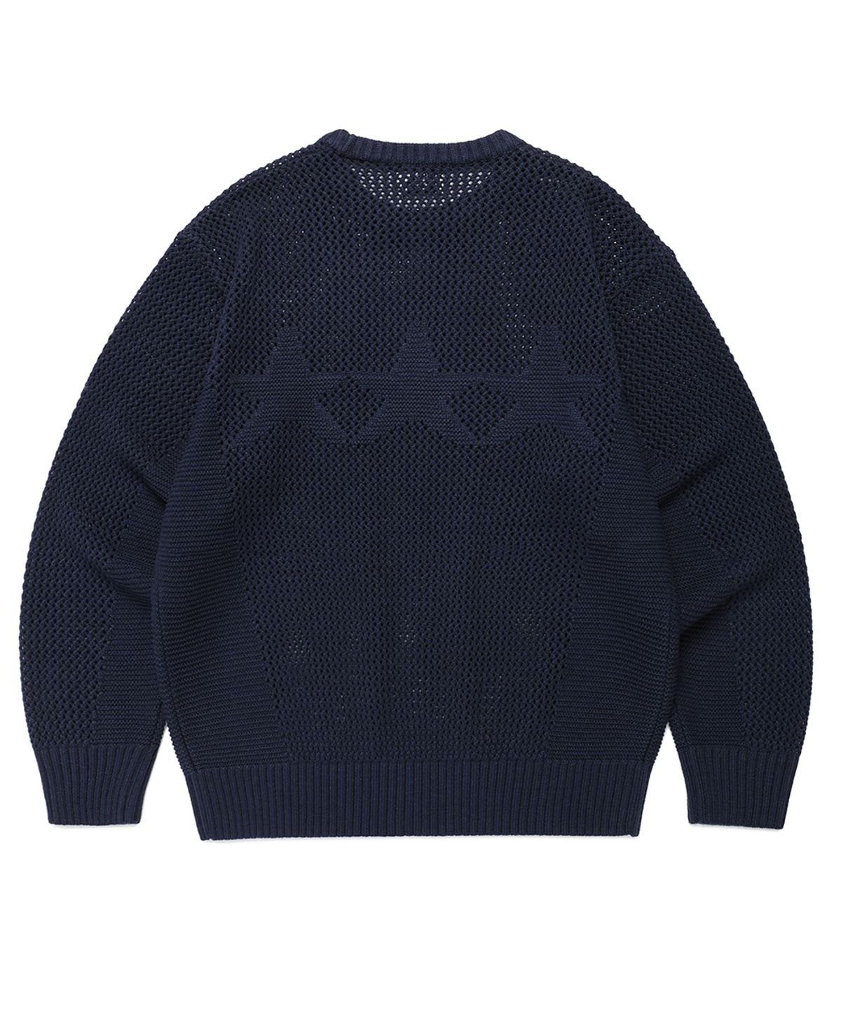 카비시(CAVISH) MESH STAR KNIT SWEATER NAVY(CV2FSUK601A)