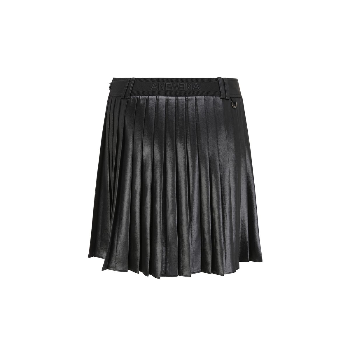 어뉴골프(ANEW GOLF) WOMEN SP LEATHER LIKE PLEATED SKIRT_BK