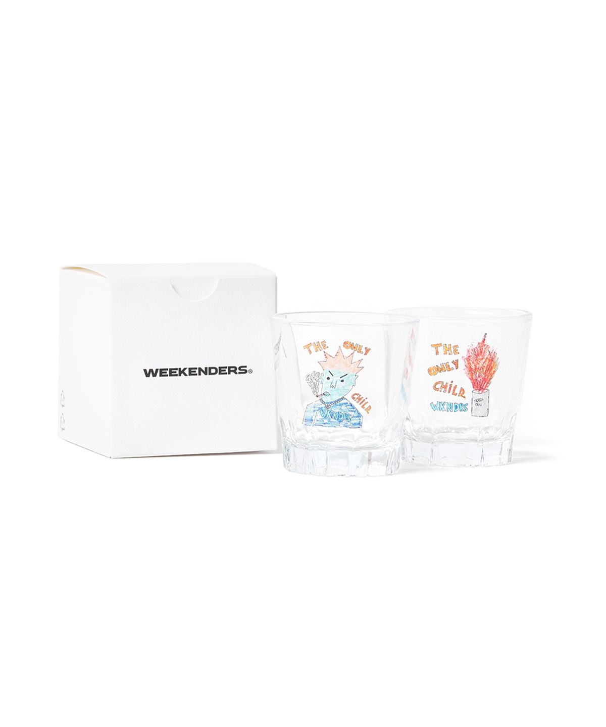 위캔더스(WKNDRS) T.O.C SOJU GLASS 2P SET (WHITE)