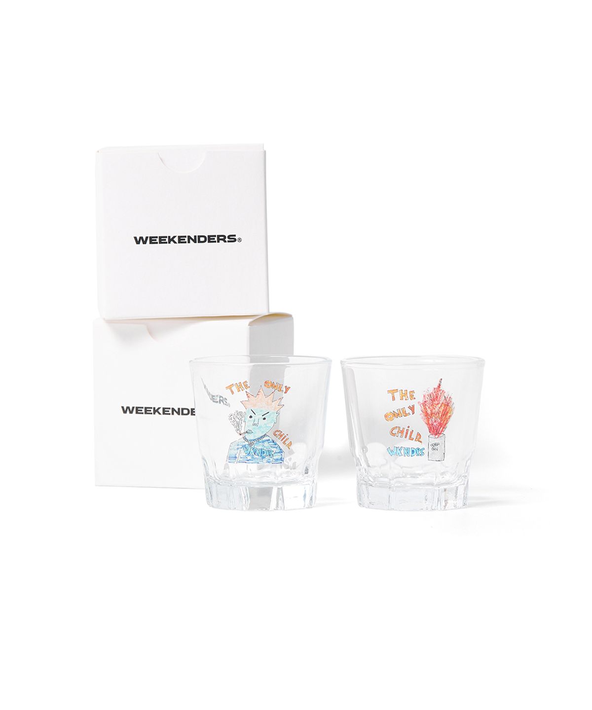 위캔더스(WKNDRS) T.O.C SOJU GLASS 2P SET (WHITE)
