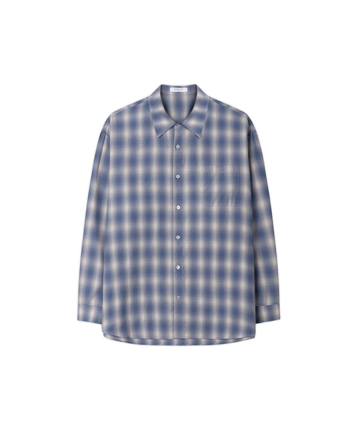 드로우핏(DRAW FIT) 세인츠 옴브레 체크 셔츠 [BLUE]