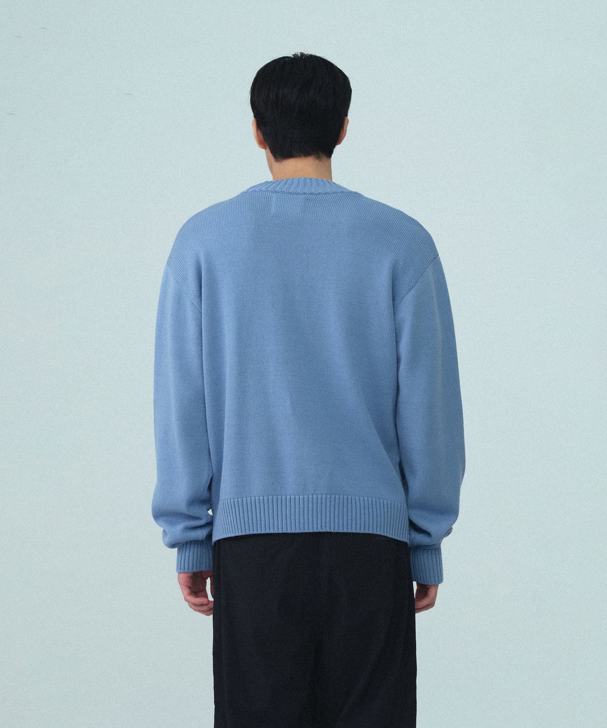 레스트앤레크레이션(REST&RECREATION) V-NECK KNIT CARDIGAN - SKY BLUE