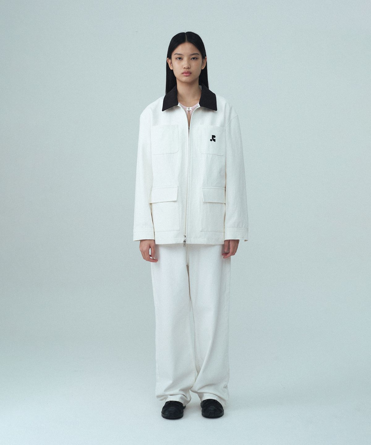 레스트앤레크레이션(REST&RECREATION) COTTON WORK JACKET - WHITE