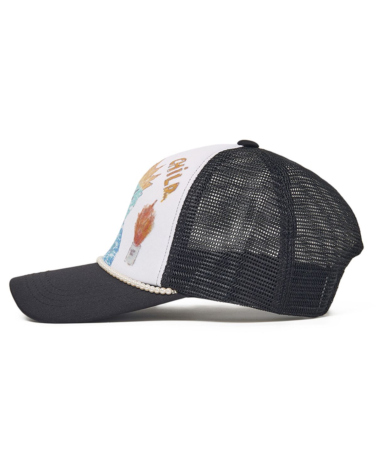 위캔더스(WKNDRS) CHILD TRUCKER CAP (BLACK)