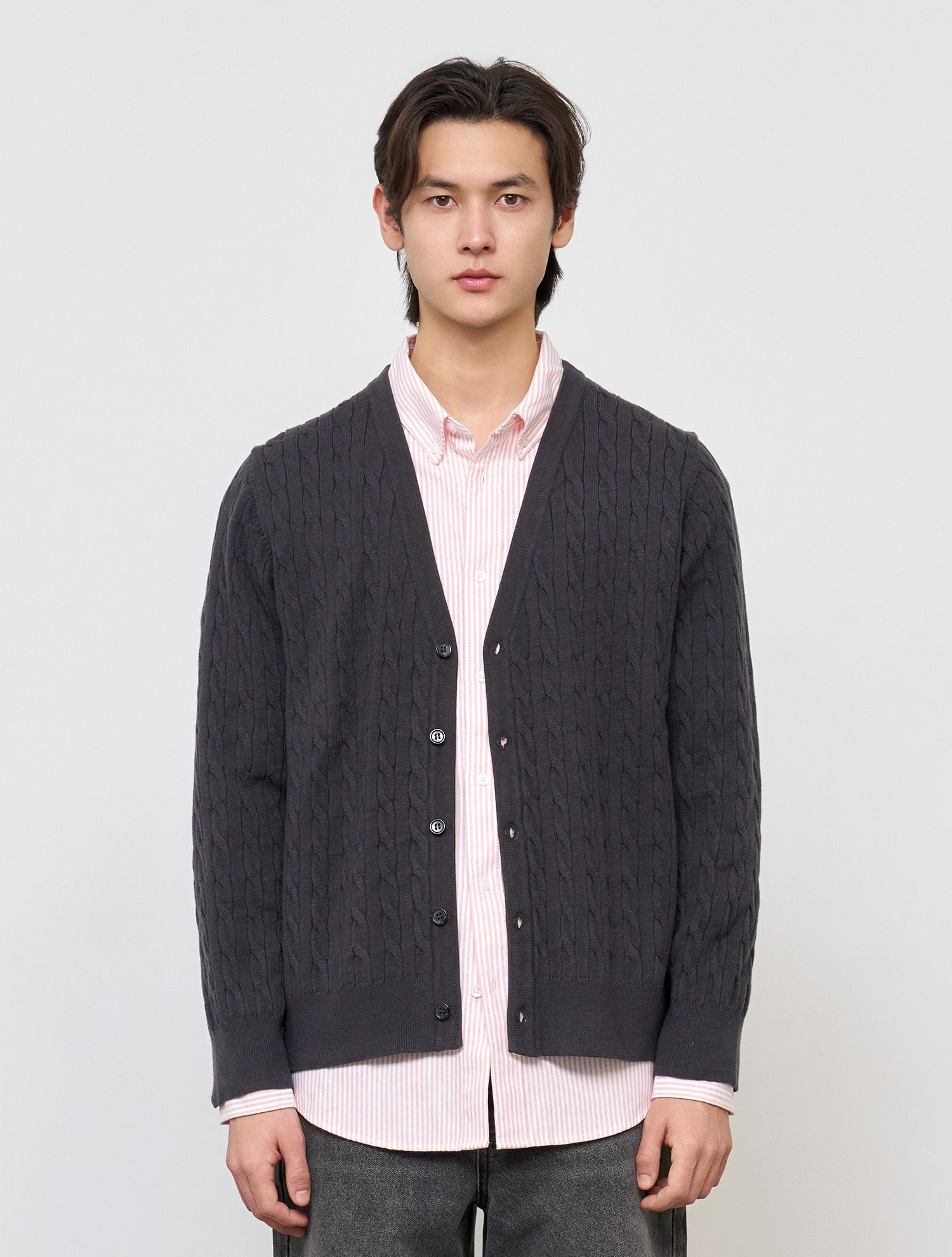 Malbon■(M)Basic V-neck Cardigan■送料込 MALBON GOLF】 Basic V-neck Cardigan □MAN /追跡付 (Malbon