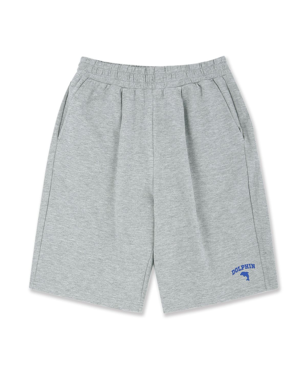 돌핀웨이브어패럴(DOLPHIN WAVE APPAREL) [세트] 돌핀 체인자수 반팔티셔츠 +원턱 스웨트 쇼츠