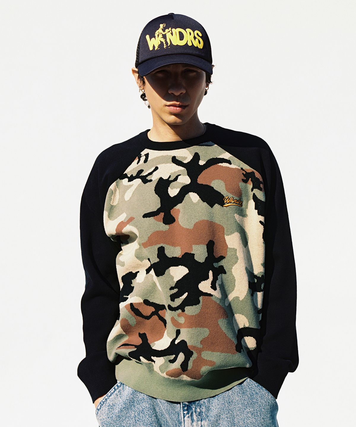 위캔더스(WKNDRS) SPRAY TRUCKER CAP (BROWN)