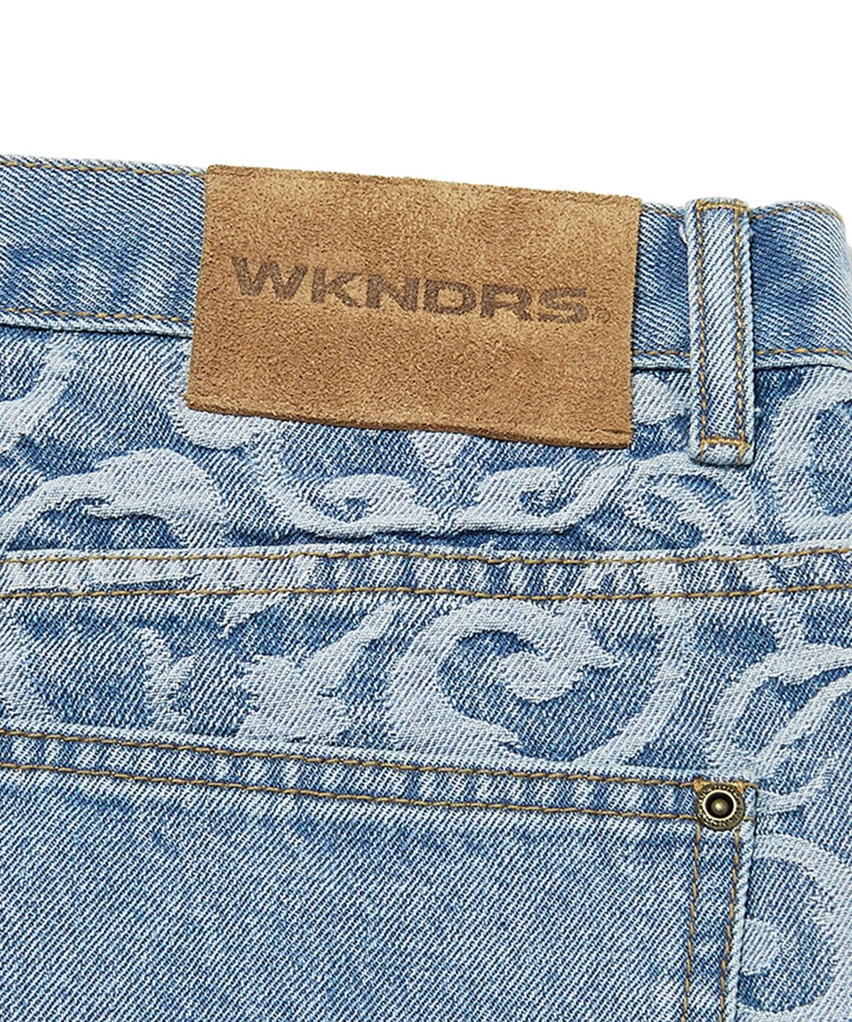 위캔더스(WKNDRS) ART NOUVEAU DENIM SHORTS (L.DENIM)