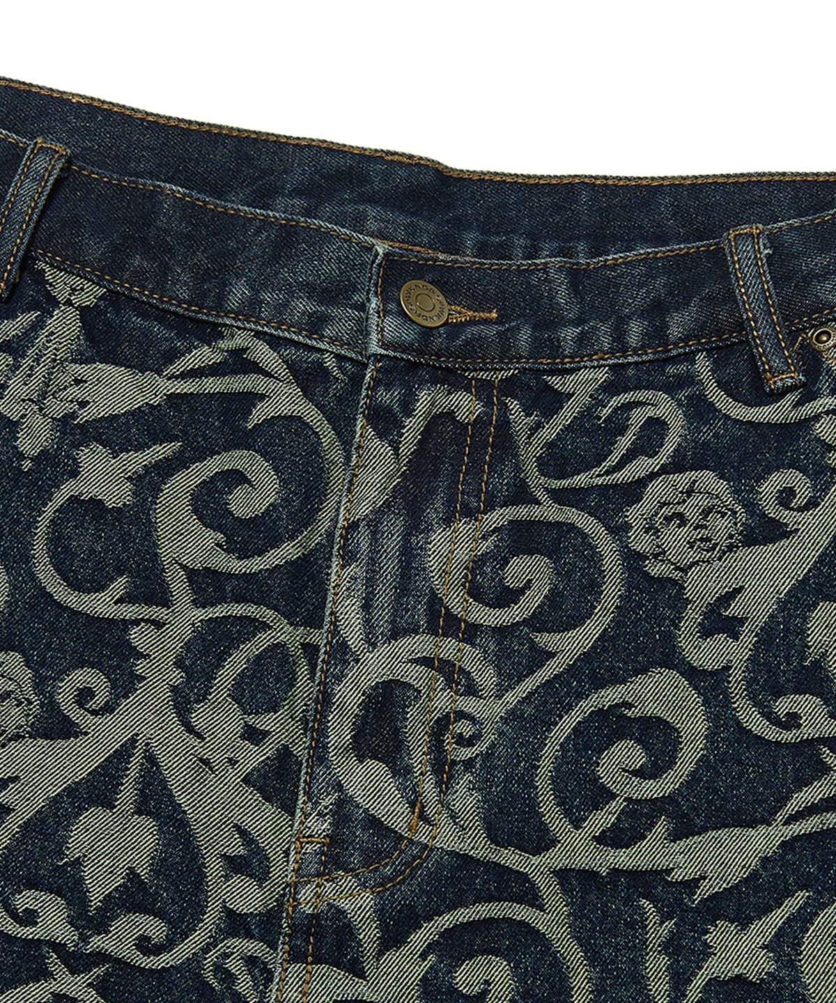 위캔더스(WKNDRS) ART NOUVEAU DENIM SHORTS (DENIM)