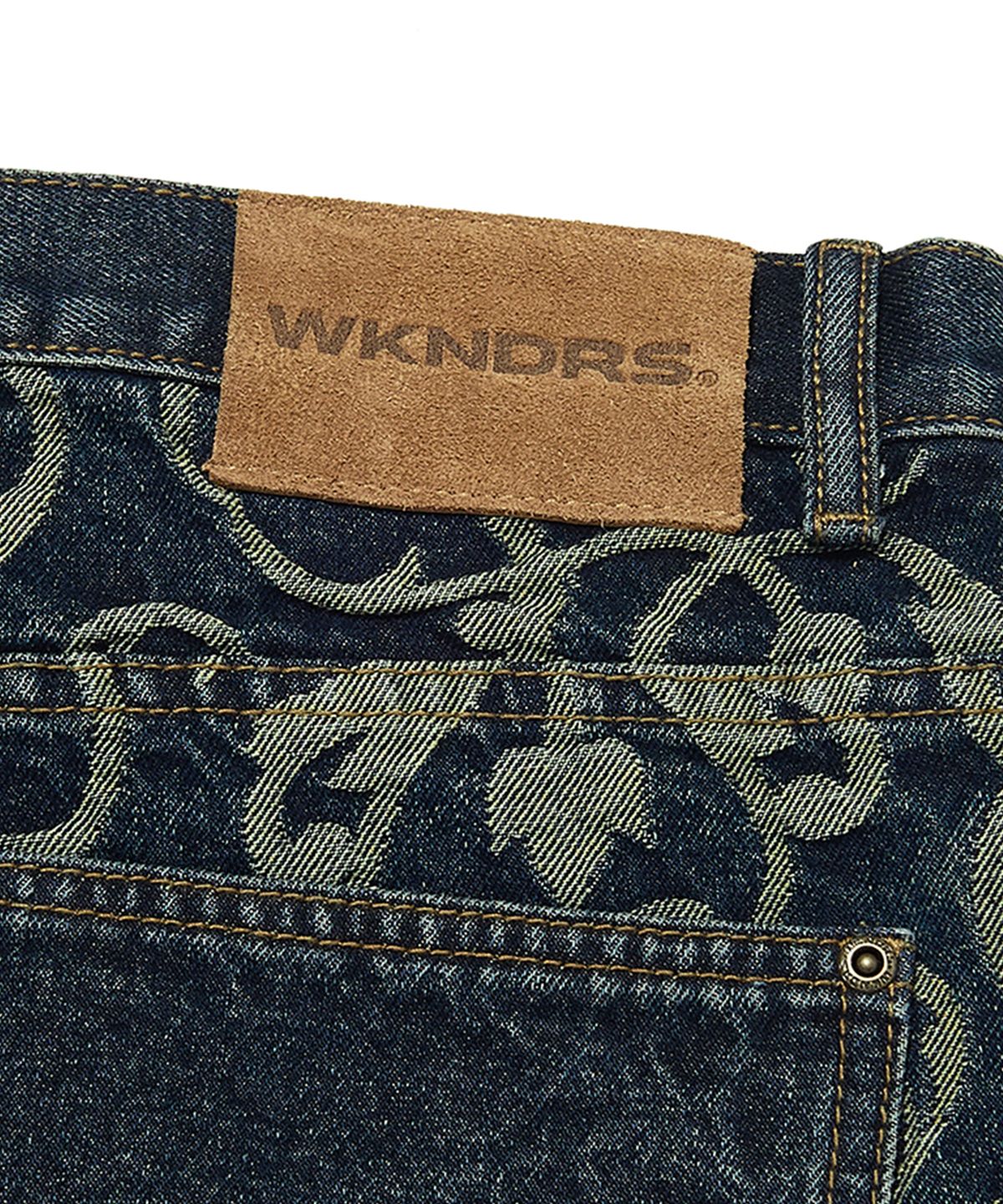 위캔더스(WKNDRS) ART NOUVEAU DENIM SHORTS (DENIM)