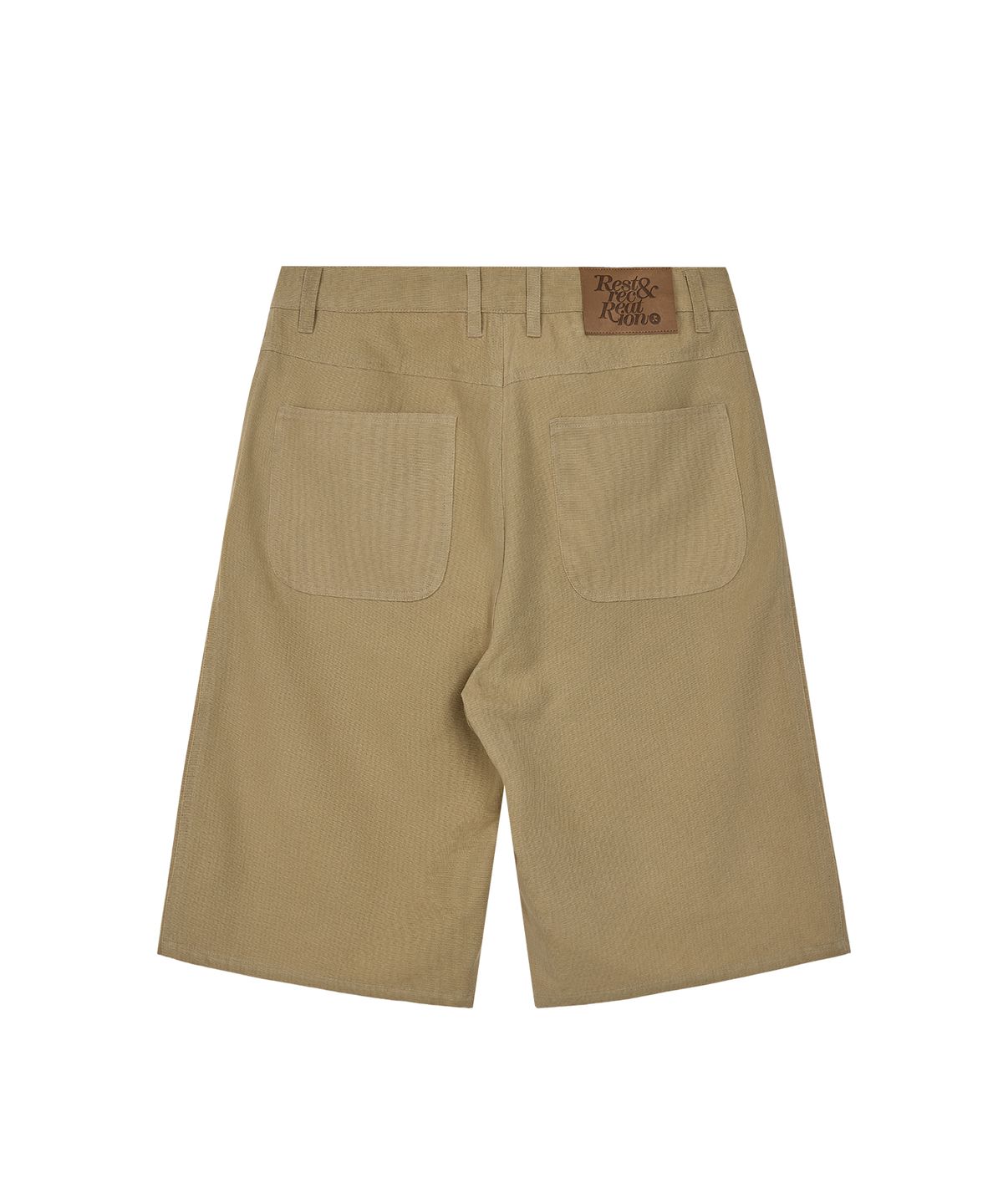 레스트앤레크레이션(REST&RECREATION) COTTON BERMUDA SHORTS - BEIGE
