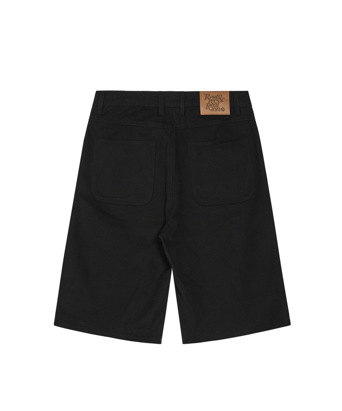 레스트앤레크레이션(REST&RECREATION) COTTON BERMUDA SHORTS - BLACK
