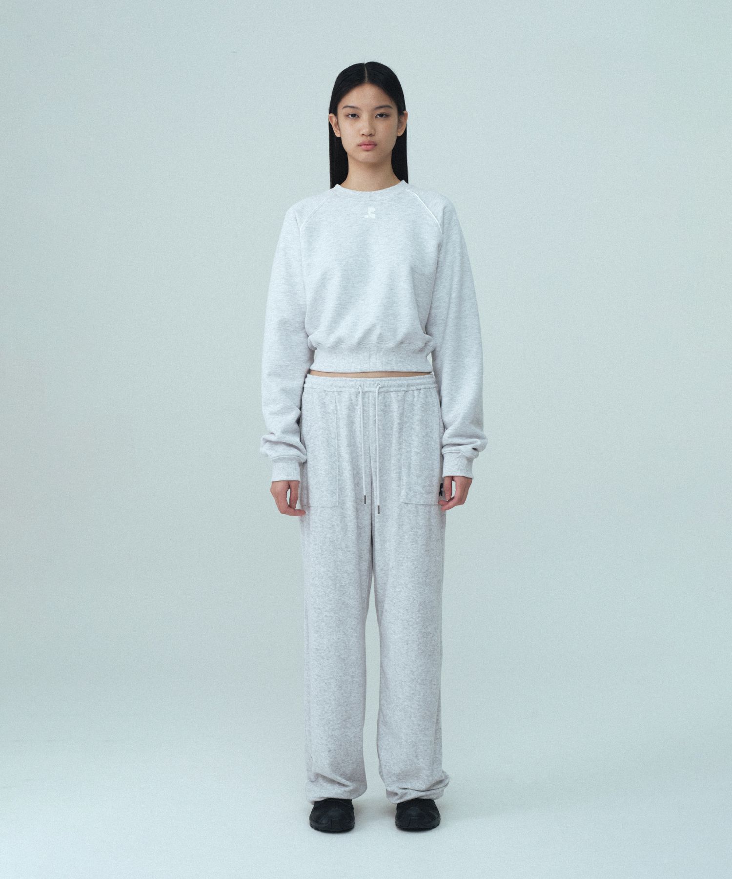MUSINSA | REST&RECREATION TERRY JOGGER PANTS - LIGHT GREY