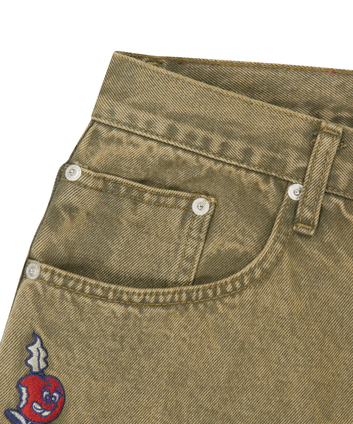 위캔더스(WKNDRS) APPLE DENIM PANTS (BEIGE)