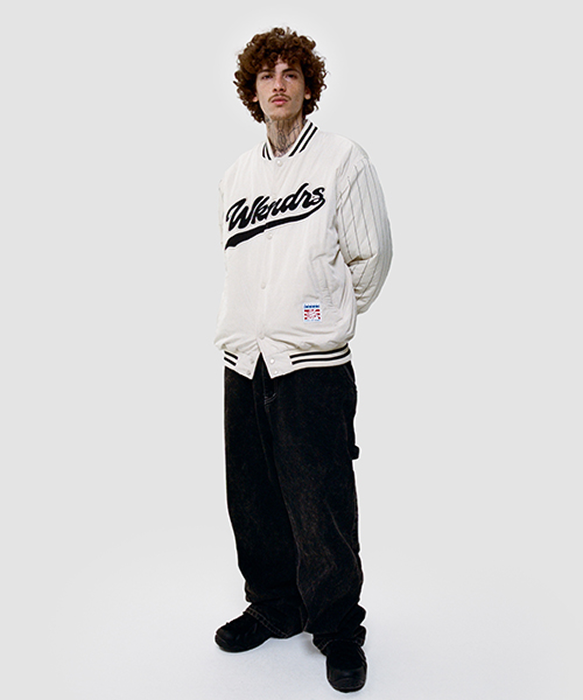 위캔더스(WKNDRS) DRAGGY WORK PANTS (BLACK)