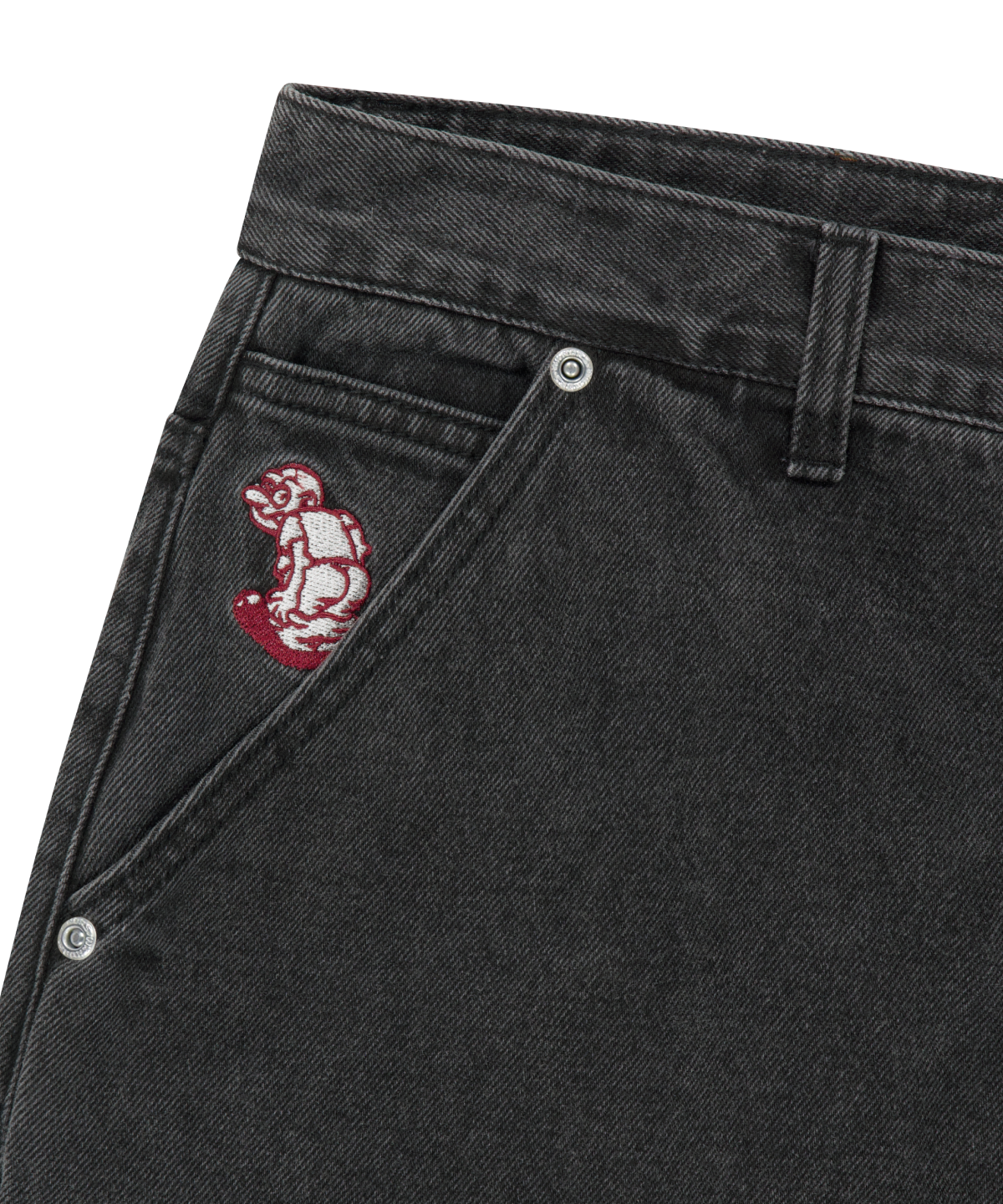 위캔더스(WKNDRS) DRAGGY WORK PANTS (BLACK)